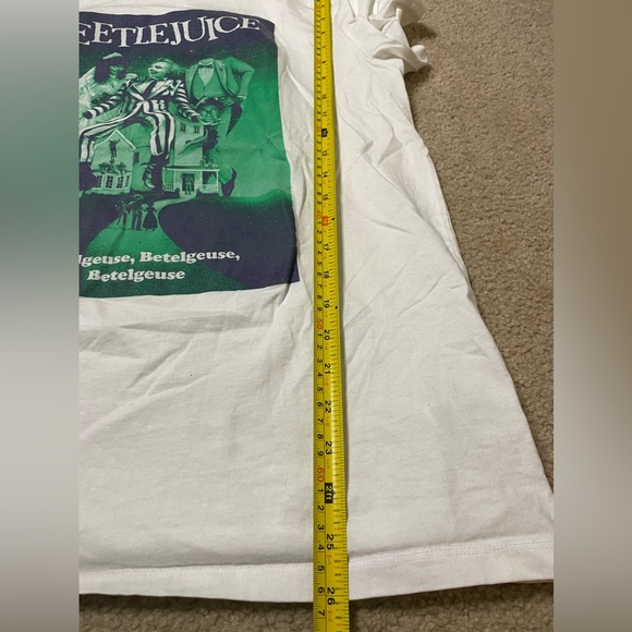 Old Navy Tim Burton’s Beetlejuice white t shirt (L) - Picture 5 of 7
